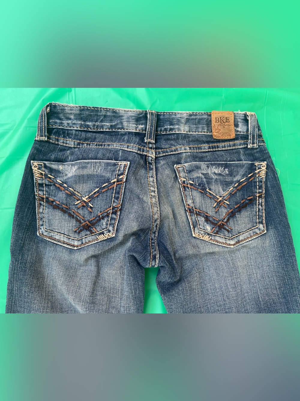 Y2K LOW RISE BKE SABRINA VINTAGE SLIGHTLY FLARE JEANS SIZE 24